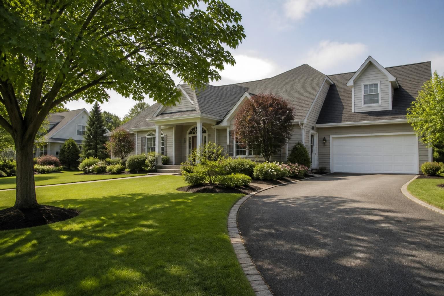 Chili neighborhood with spacious yards and tidy houses