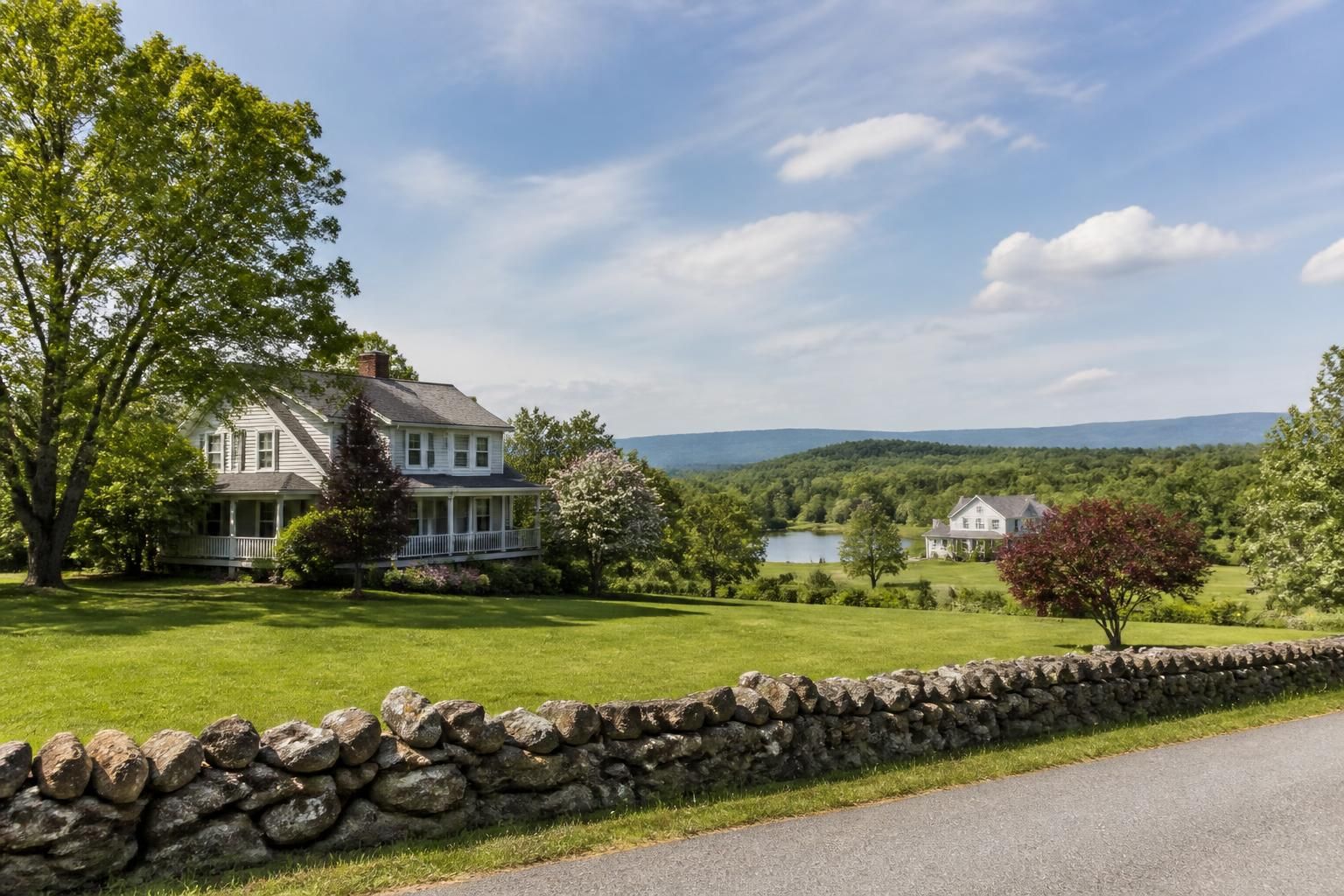 Mendon homes with open green space and trees